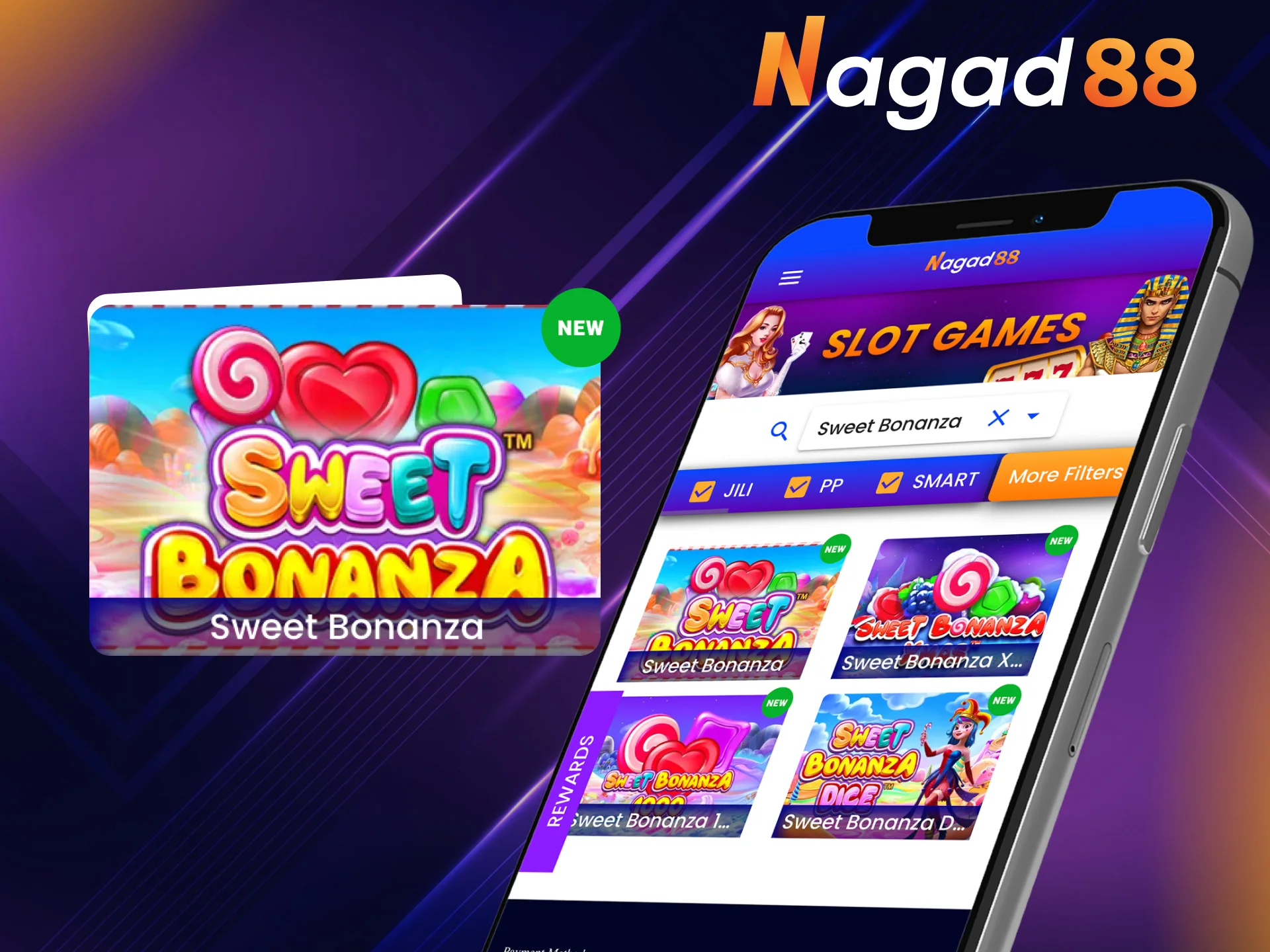 Sweet Bonanza by Pragmatic Play is a great slot on Nagad88 with a sweet theme.