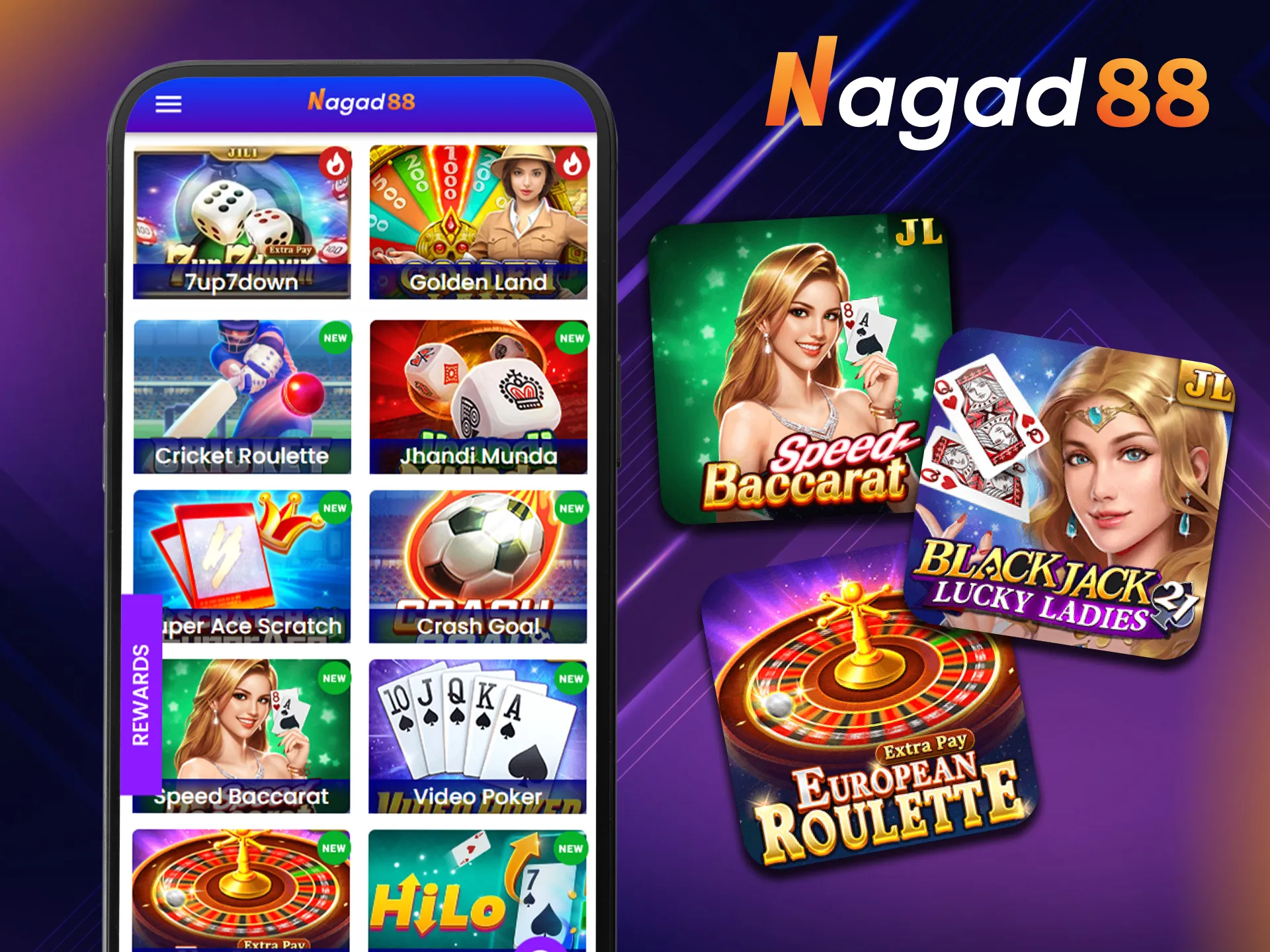 Nagad88 offers a wide range of exciting casino games on its official website.