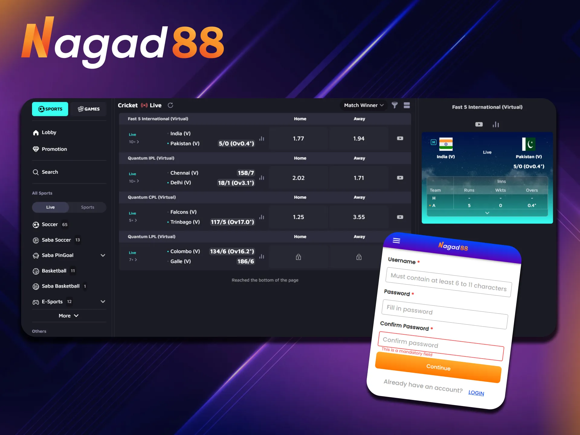 Follow a few important steps before you start playing at Nagad88 Casino.