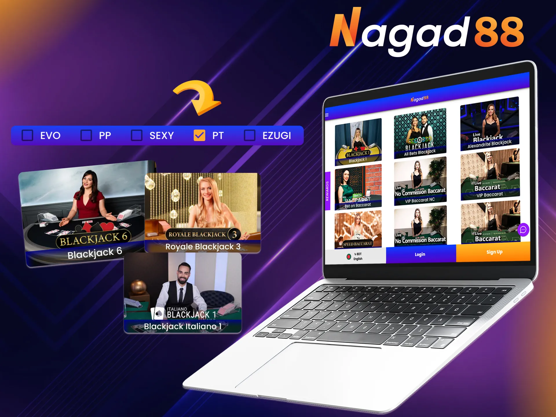 Playtech Live is new to the online gambling industry and to Nagad88, but has already managed to win over our players.