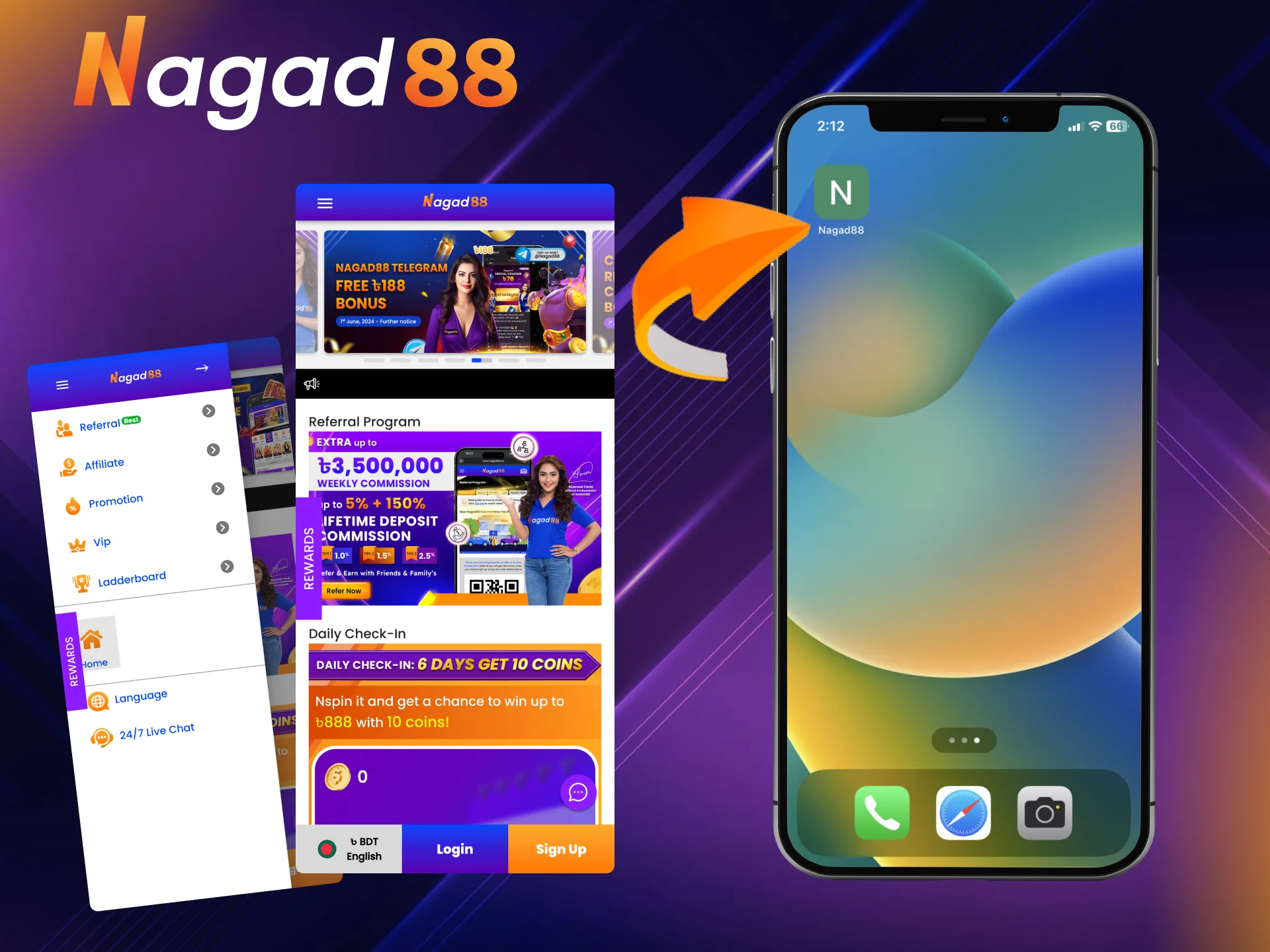 Enjoy Nagad88 with desktop PWA.