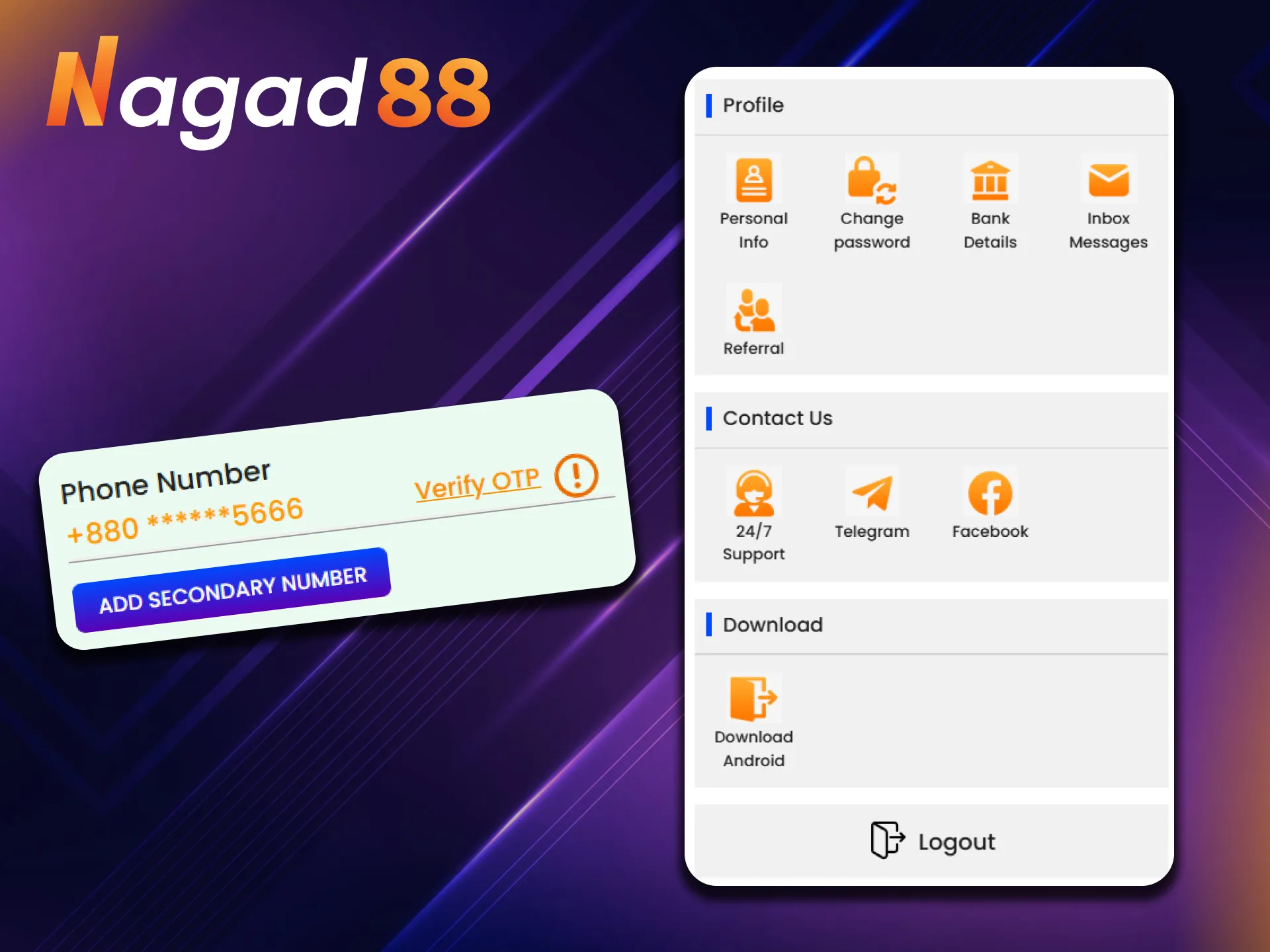 Nagad88 have put together a complete guide on how to sign up for a new account in a simple and easy way.