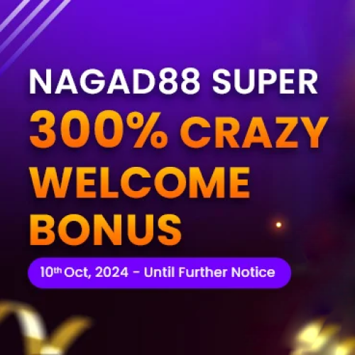 Claim your 300% Crazy Welcome Bonus at Nagad88.